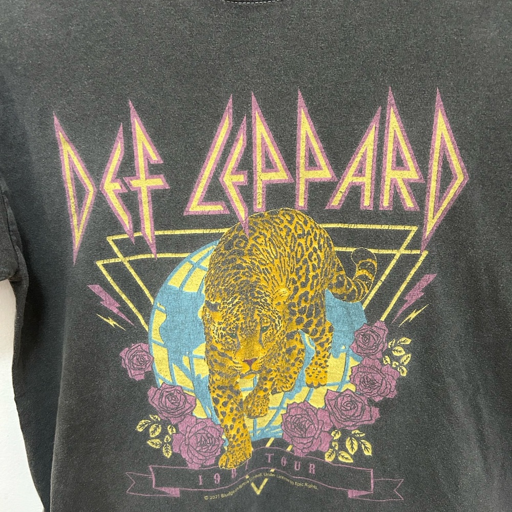 Vinyl Icons Def Leppard 1987 Tour Graphic T-Shirt Size Small Nordstrom - Picture 3 of 5